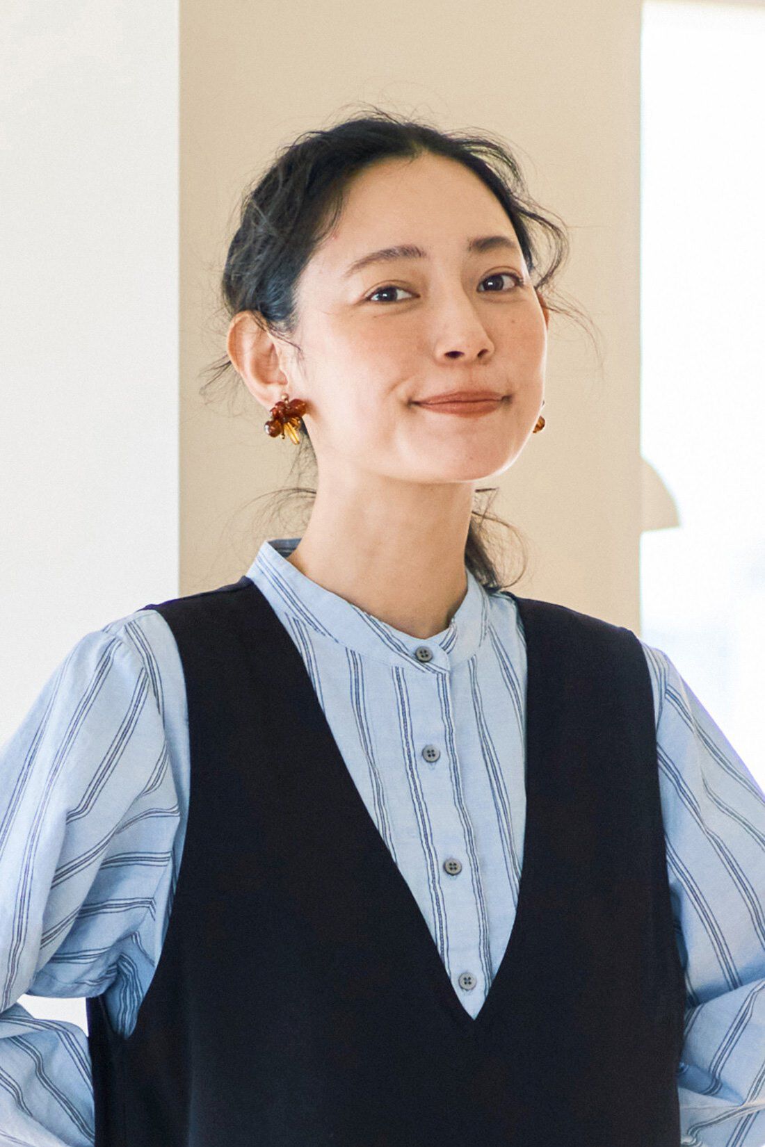 and myera|and myera 6種のビーズを使った耳飾り