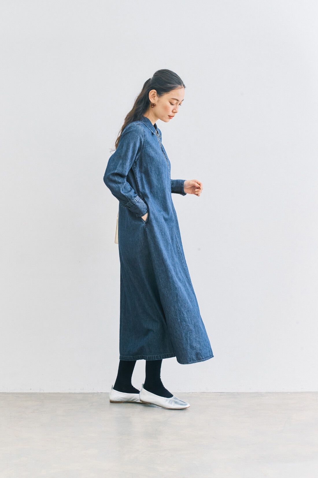 and myera|and myera ジップアップワンピース