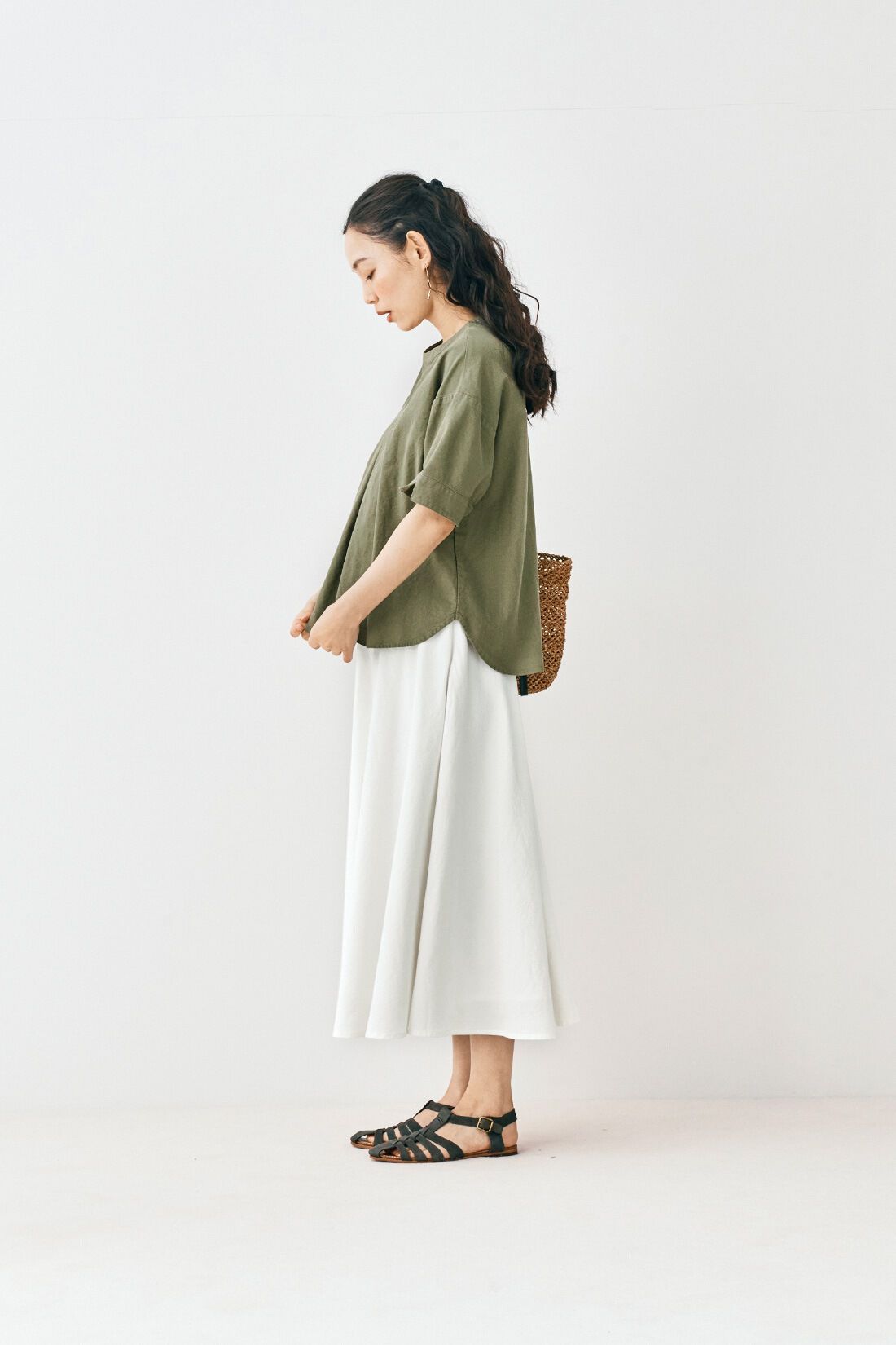 and myera［アンドマイラ］|and myera 布はくのTトップスの会