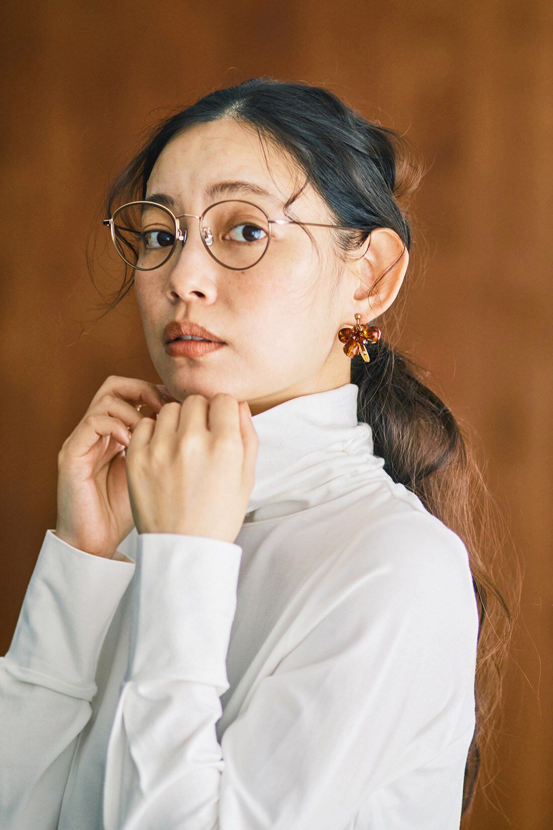 and myera|and myera 6種のビーズを使った耳飾り