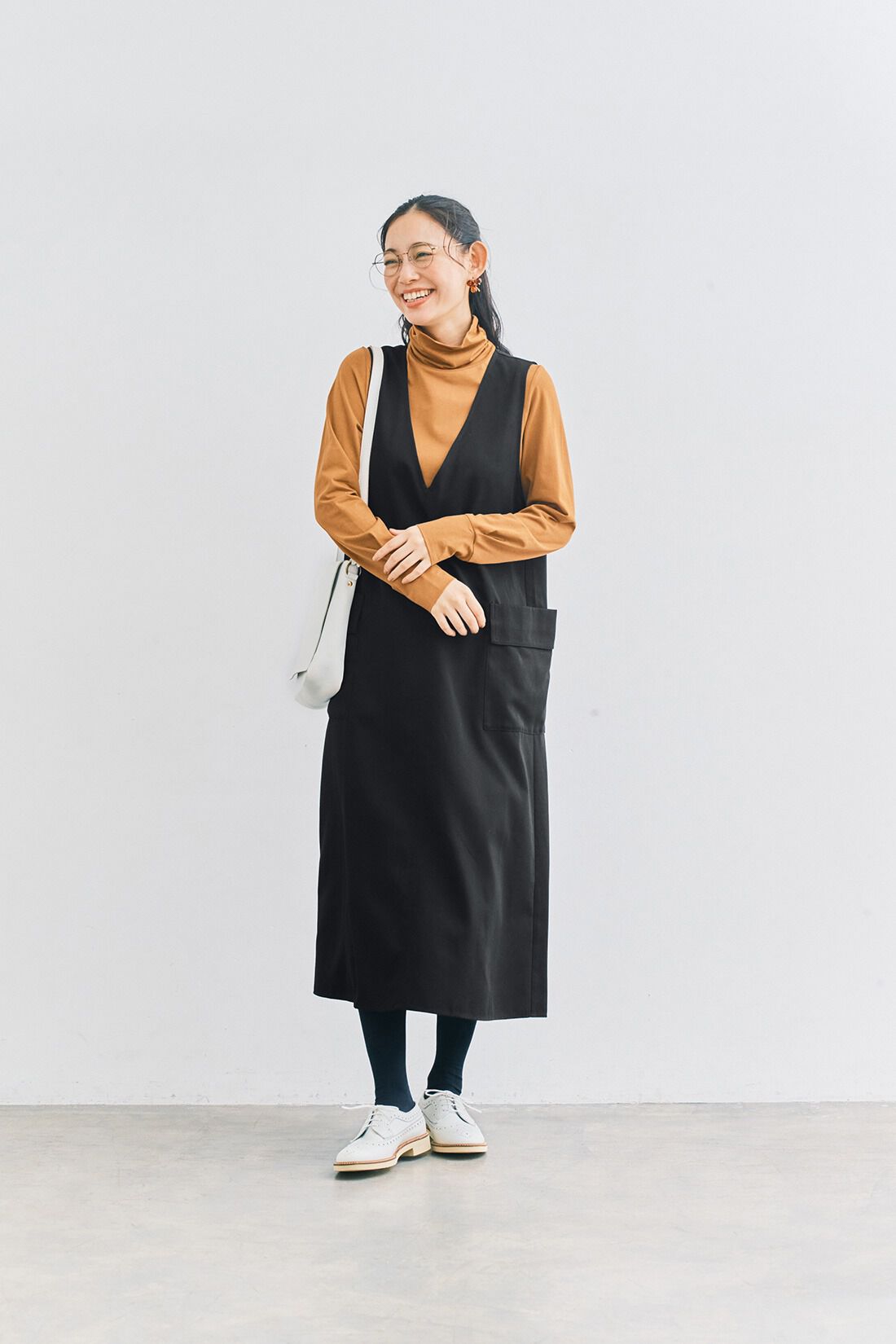 and myera|and myera 大人のエプロンワンピース