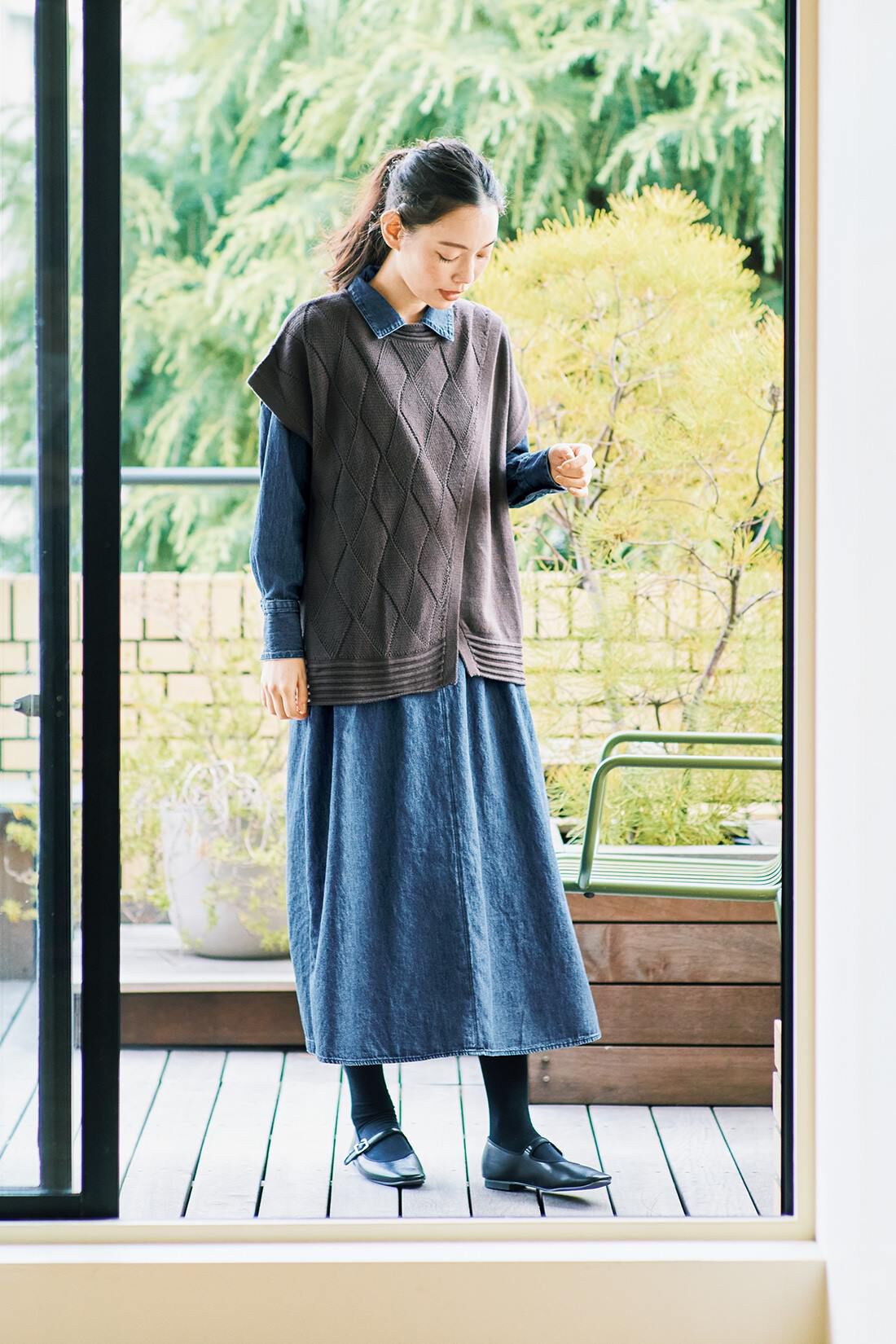 and myera|and myera ジップアップワンピース