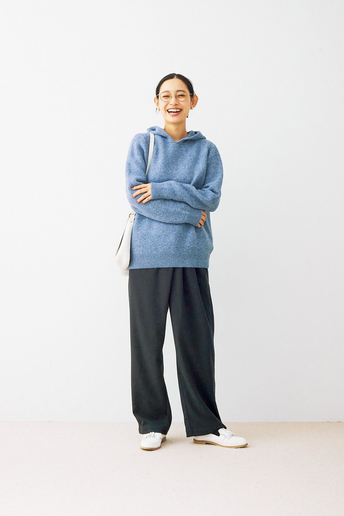 and myera|and myera 斜めタックパンツ