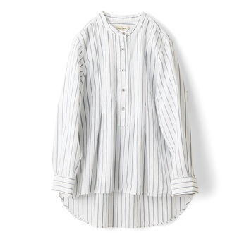 ａｎｄ　ｍｙｅｒａストライプなシャツ〈白〉