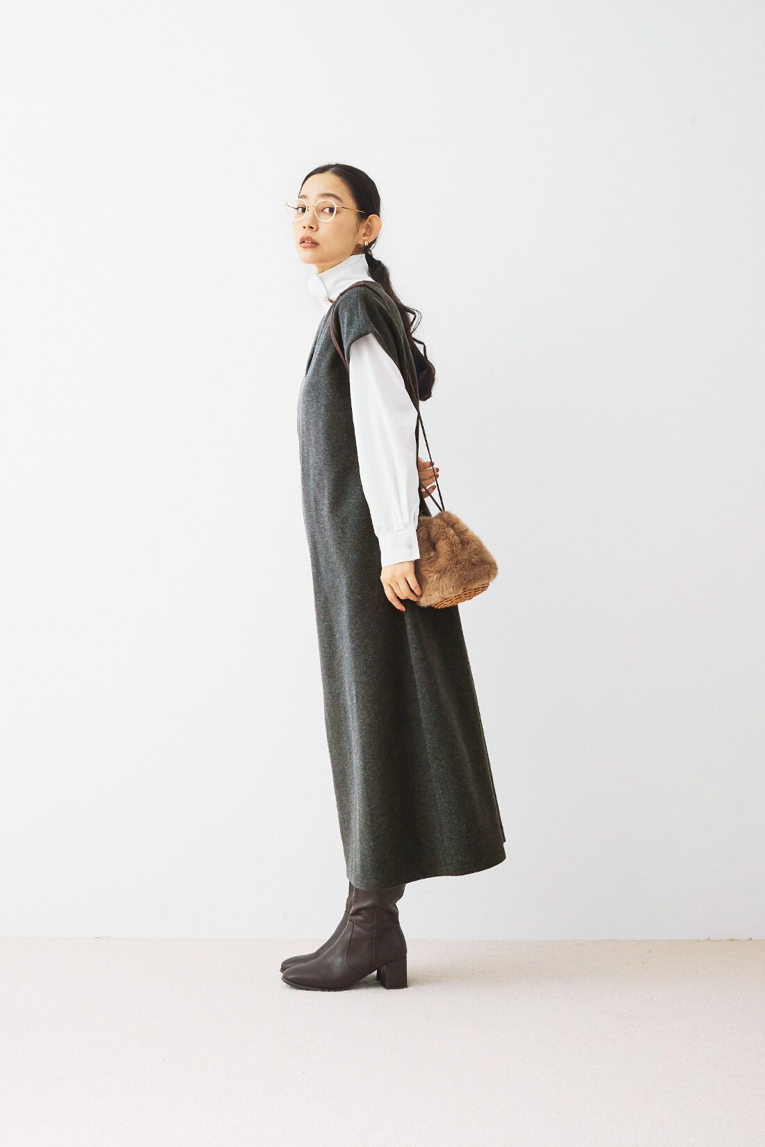 and myera|and myera フレンチスリーブワンピース