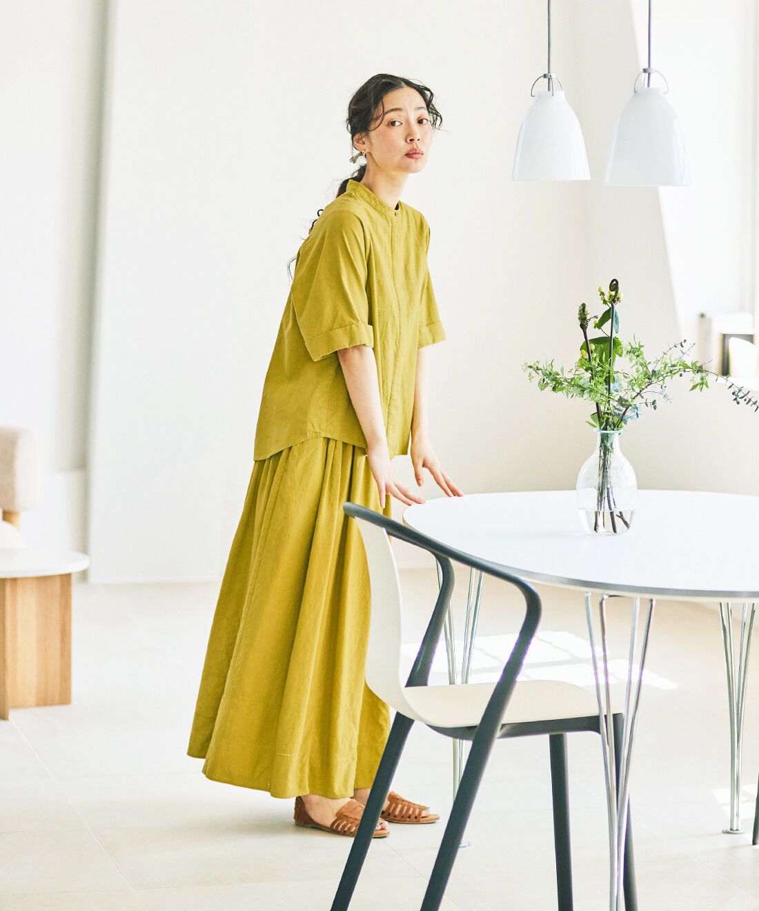 and myera|and myera お日さま色のブラウス