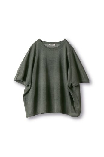 and myera［アンドマイラ］ | ａｎｄ　ｍｙｅｒａ透けニットトップス〈カーキ〉