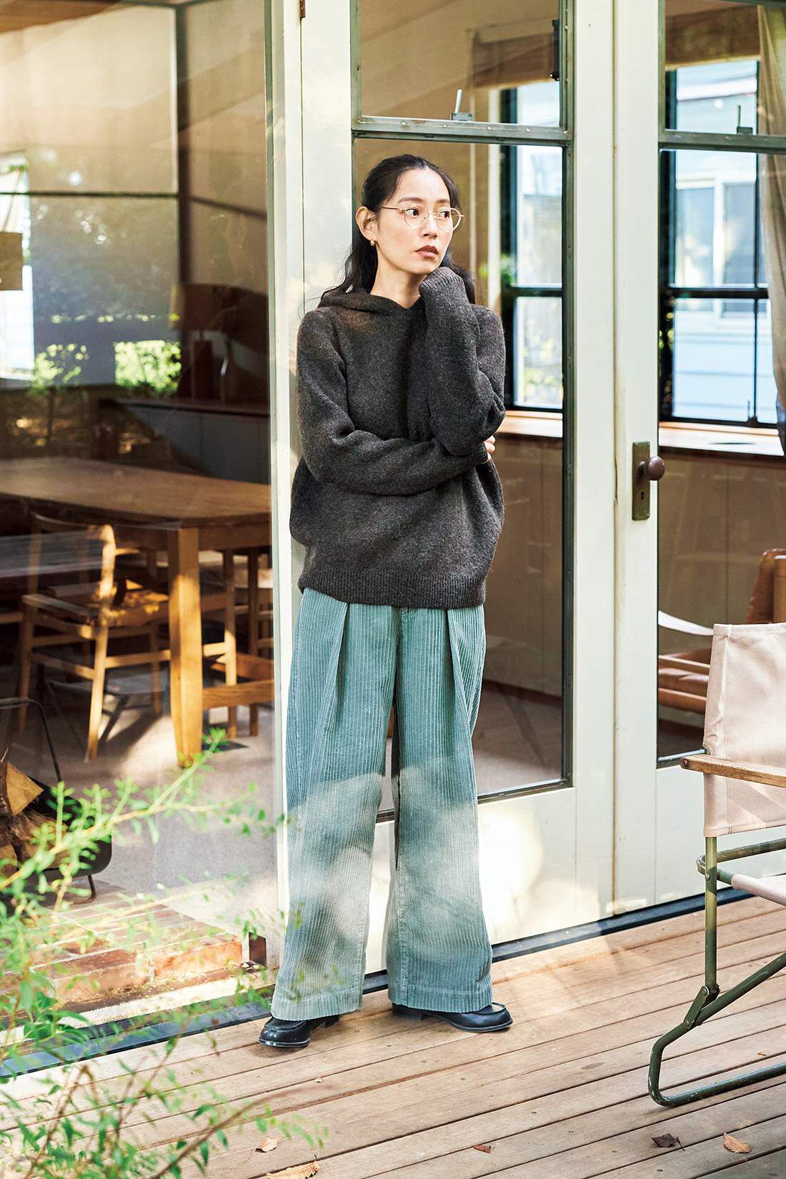 and myera|and myera 毛布のようなパーカー〈茶色〉