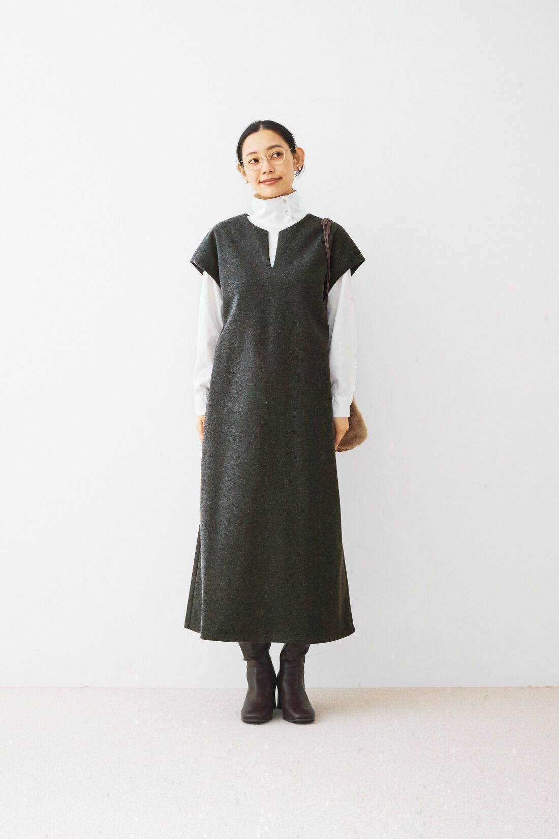 and myera|and myera フレンチスリーブワンピース