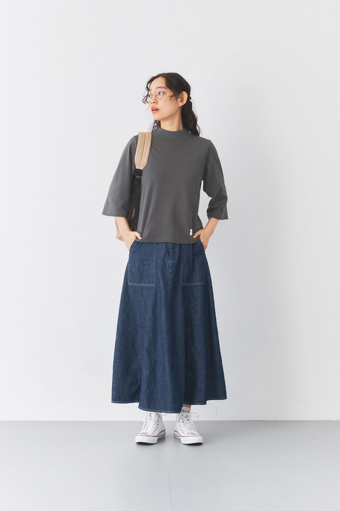 and myera|【初回お試しキャンペーン】and myera ちょっぴりコンパクトなハイネックTシャツの会