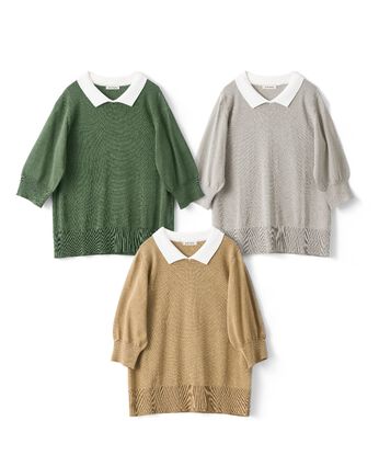 and myera | コットン インナー ポロシャツ