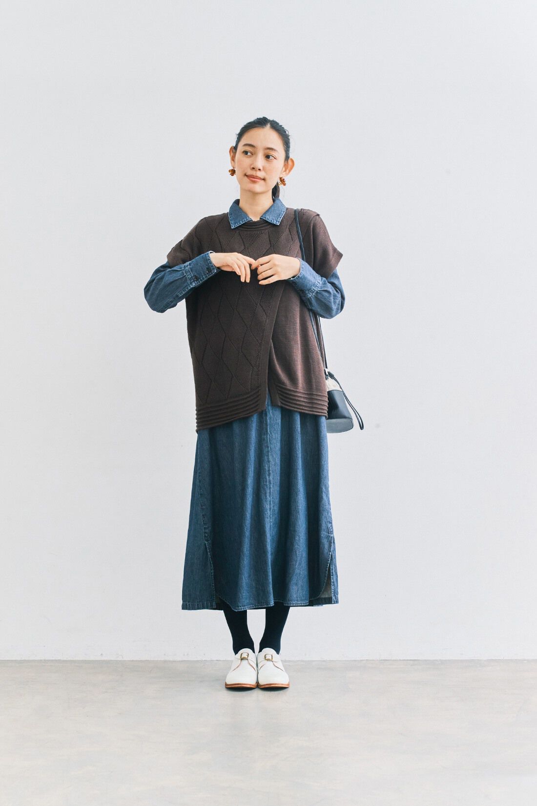 and myera|and myera ジップアップワンピース