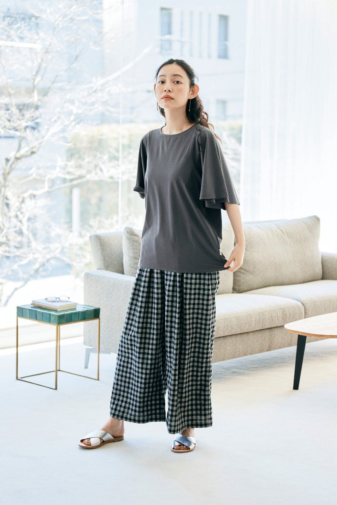 and myera|and myera フレア袖のTシャツの会