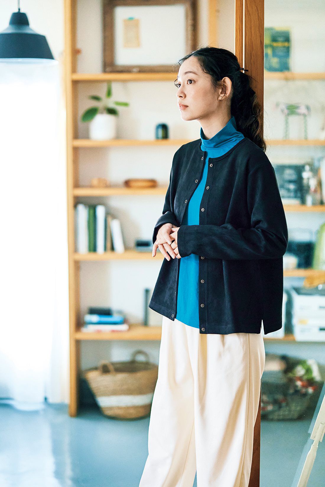 and myera|ａｎｄ　ｍｙｅｒａさらりとしたカットソータートルのコーディネート