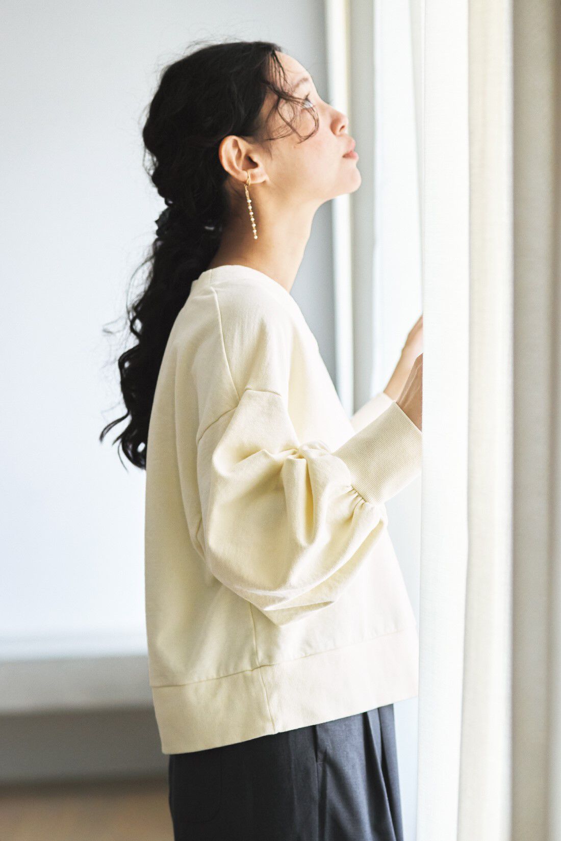 and myera|and myera ちょこっとみじか丈トレーナーの会