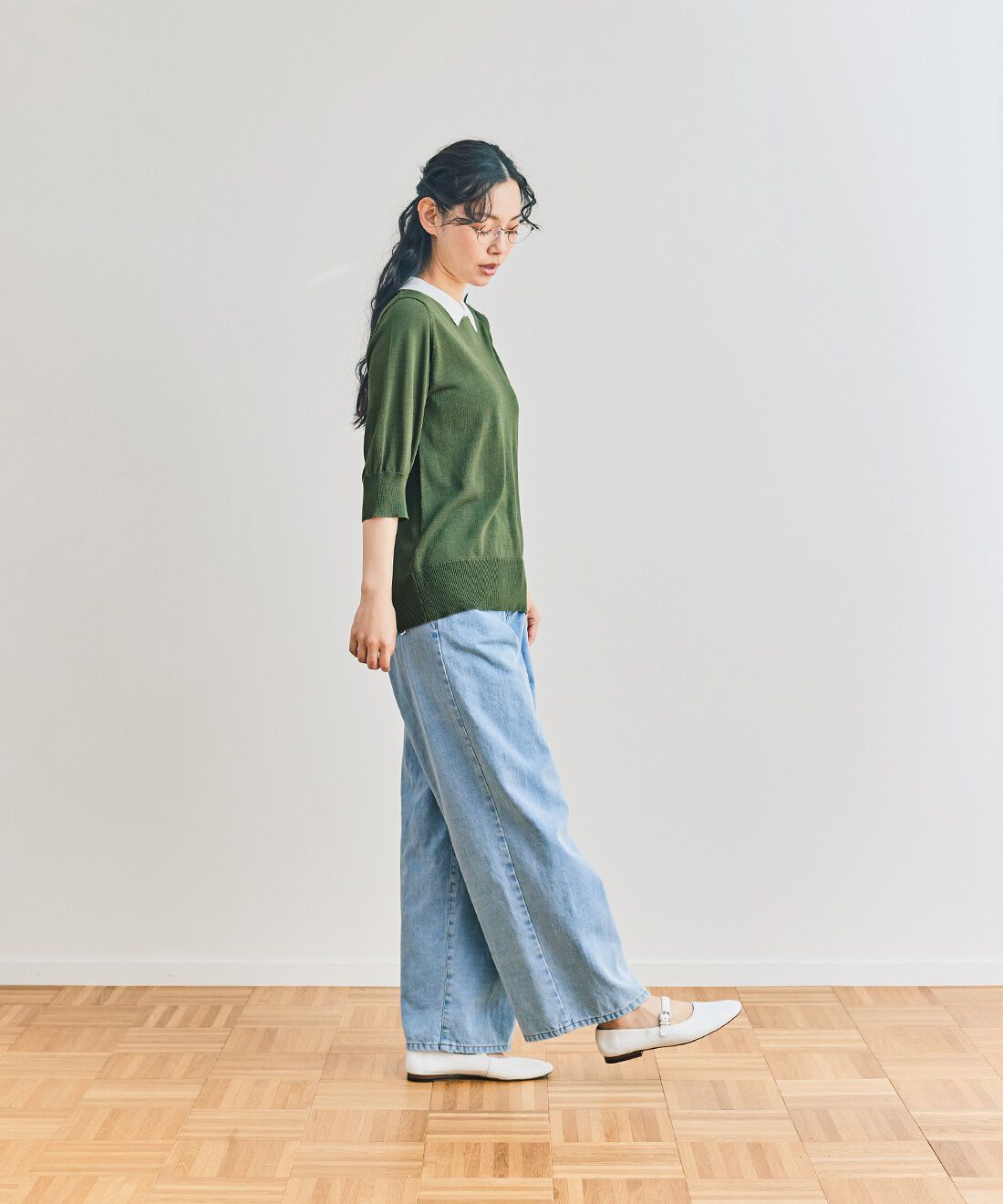and myera|and myera アイスブルージーンズ