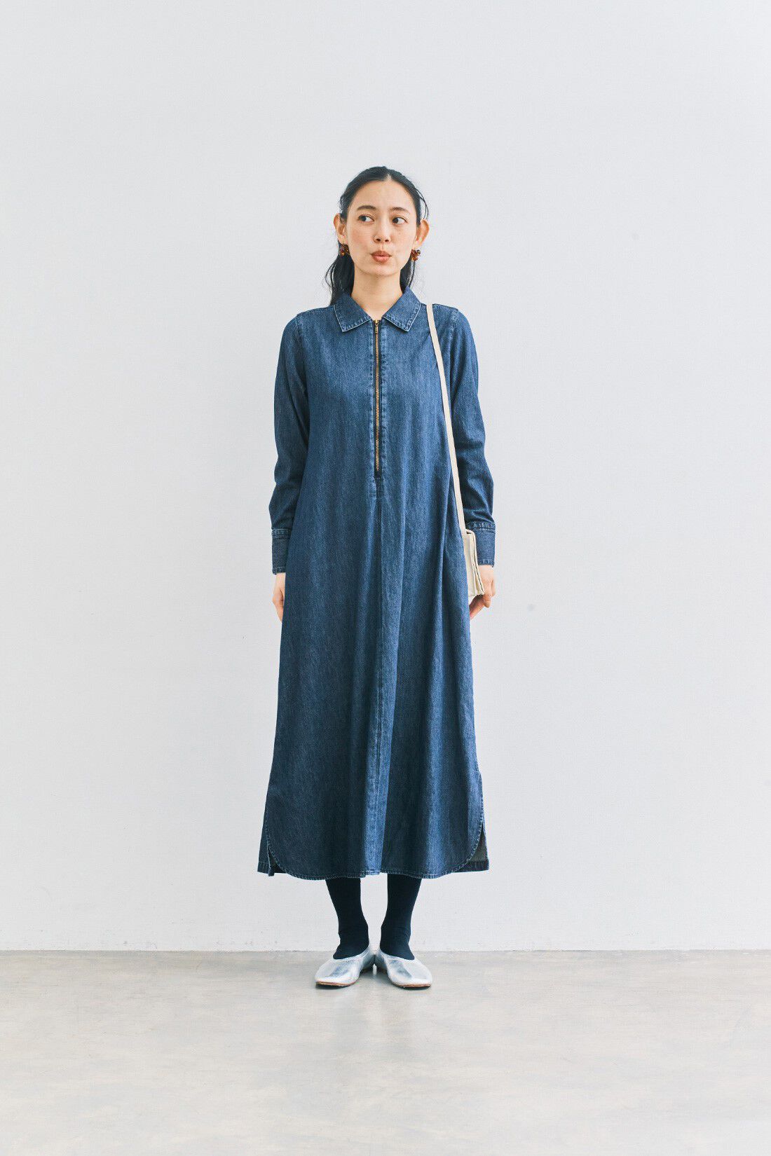 and myera|and myera ジップアップワンピース