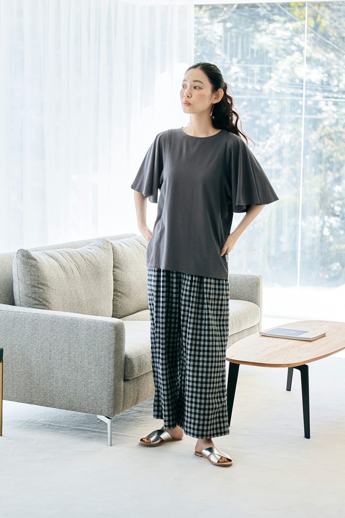 and myera|and myera フレア袖のTシャツの会