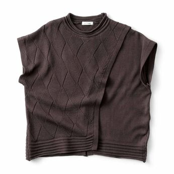 ａｎｄ　ｍｙｅｒａ巻き風ニットベスト