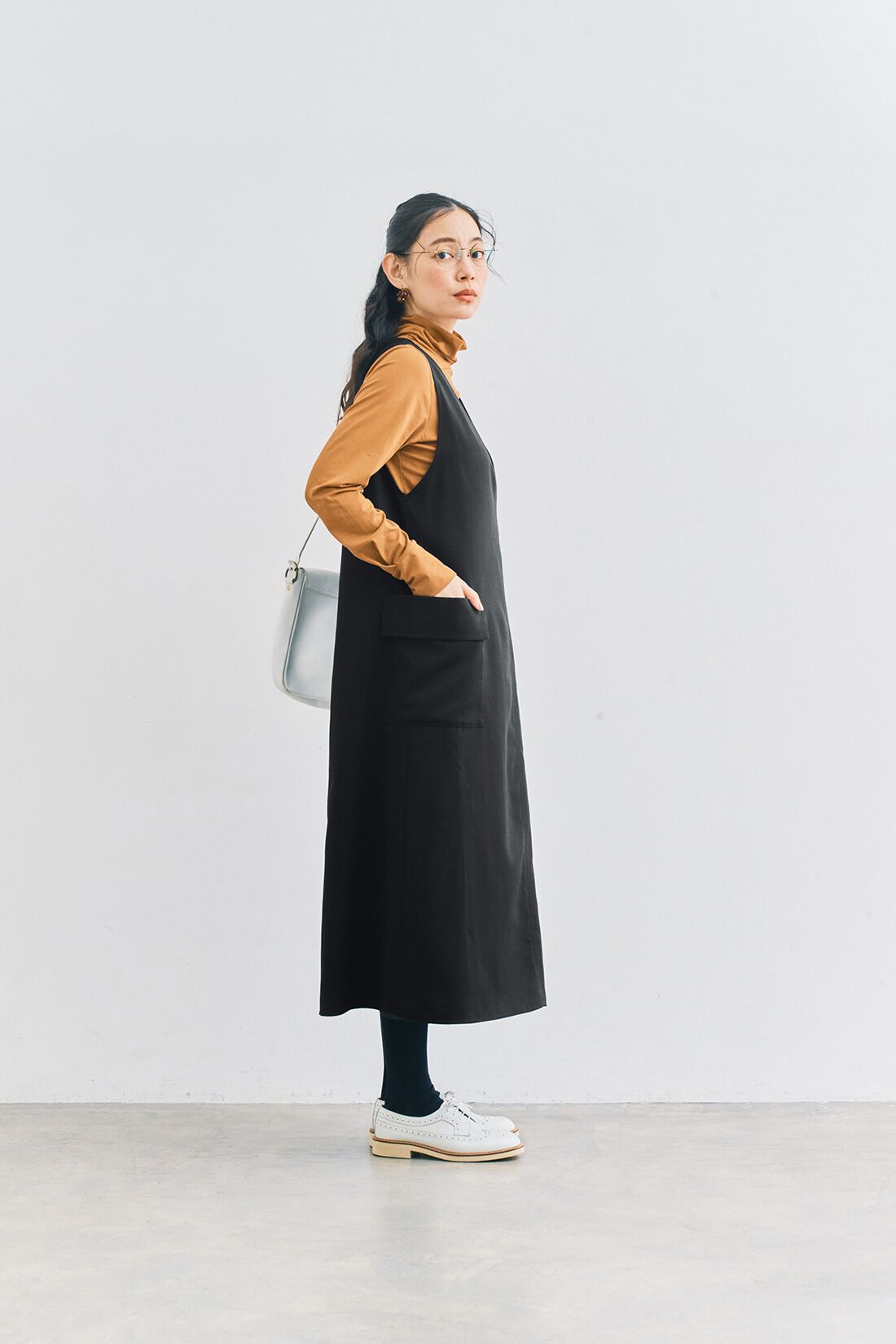 and myera|and myera 大人のエプロンワンピース