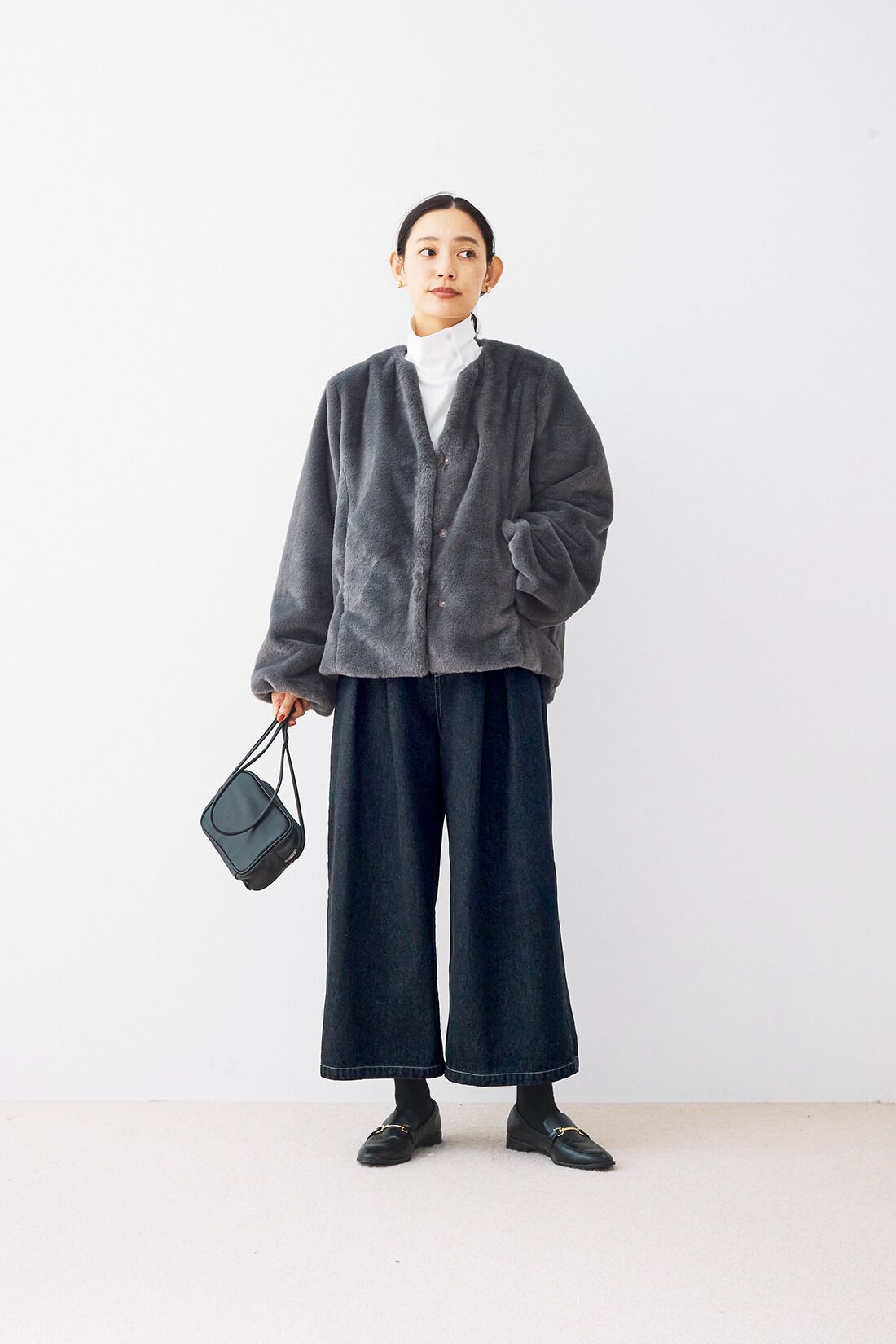 and myera［アンドマイラ］|and myera フェイクファーで作ったジャケット