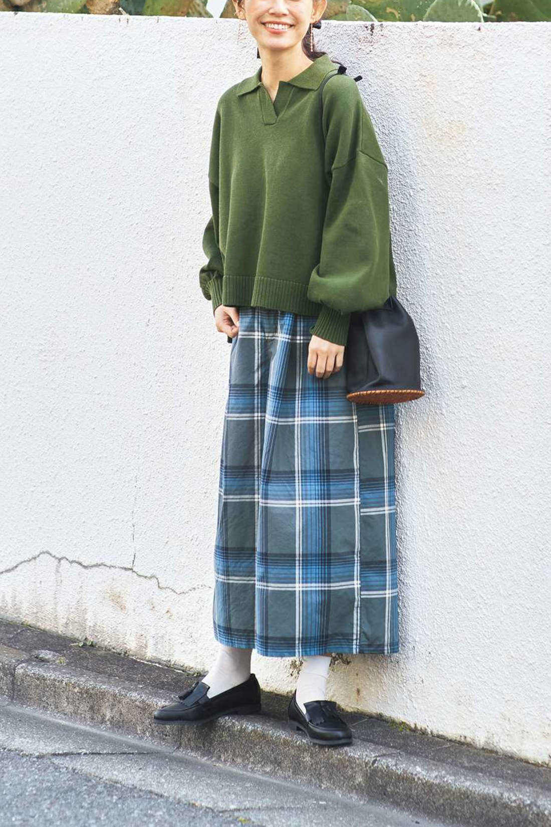 and myera|and myera 大柄チェックのキュロパン