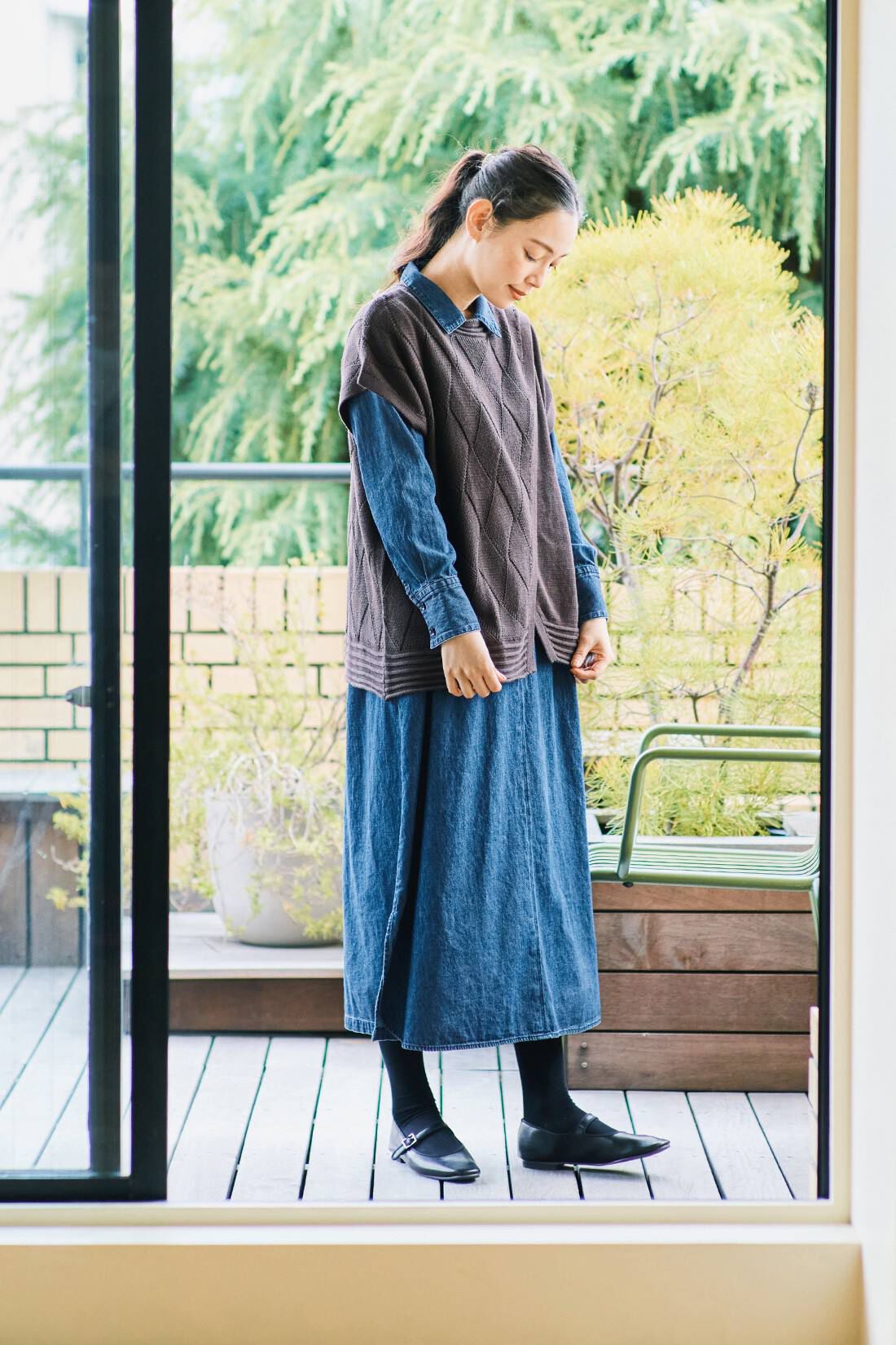 and myera|and myera ジップアップワンピース