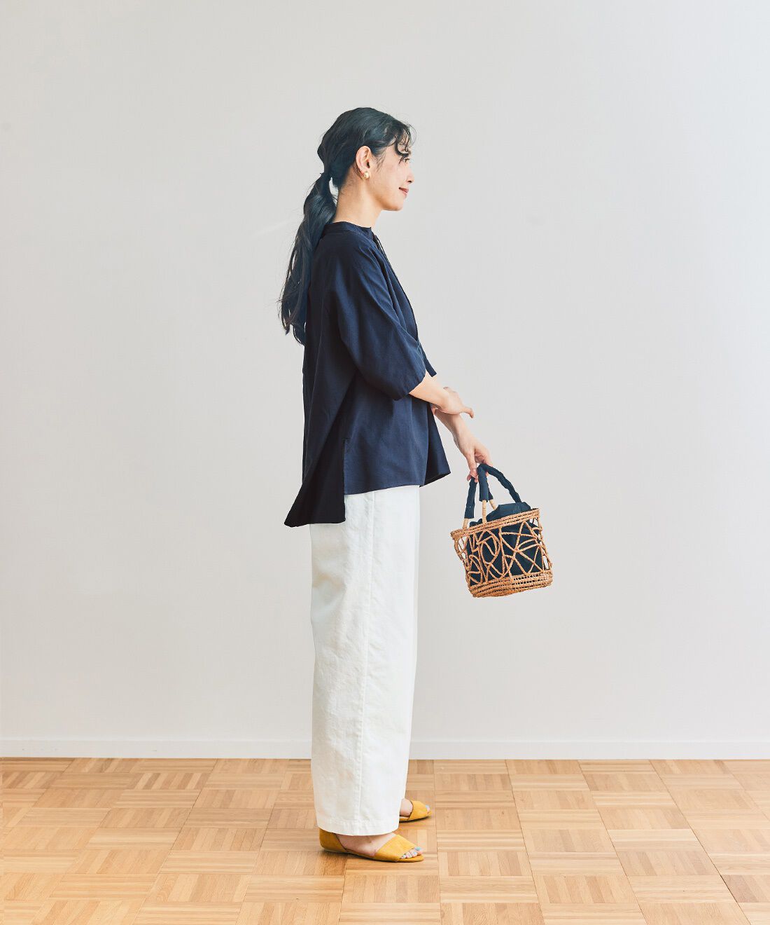 and myera|and myera タッセルブラウスの会