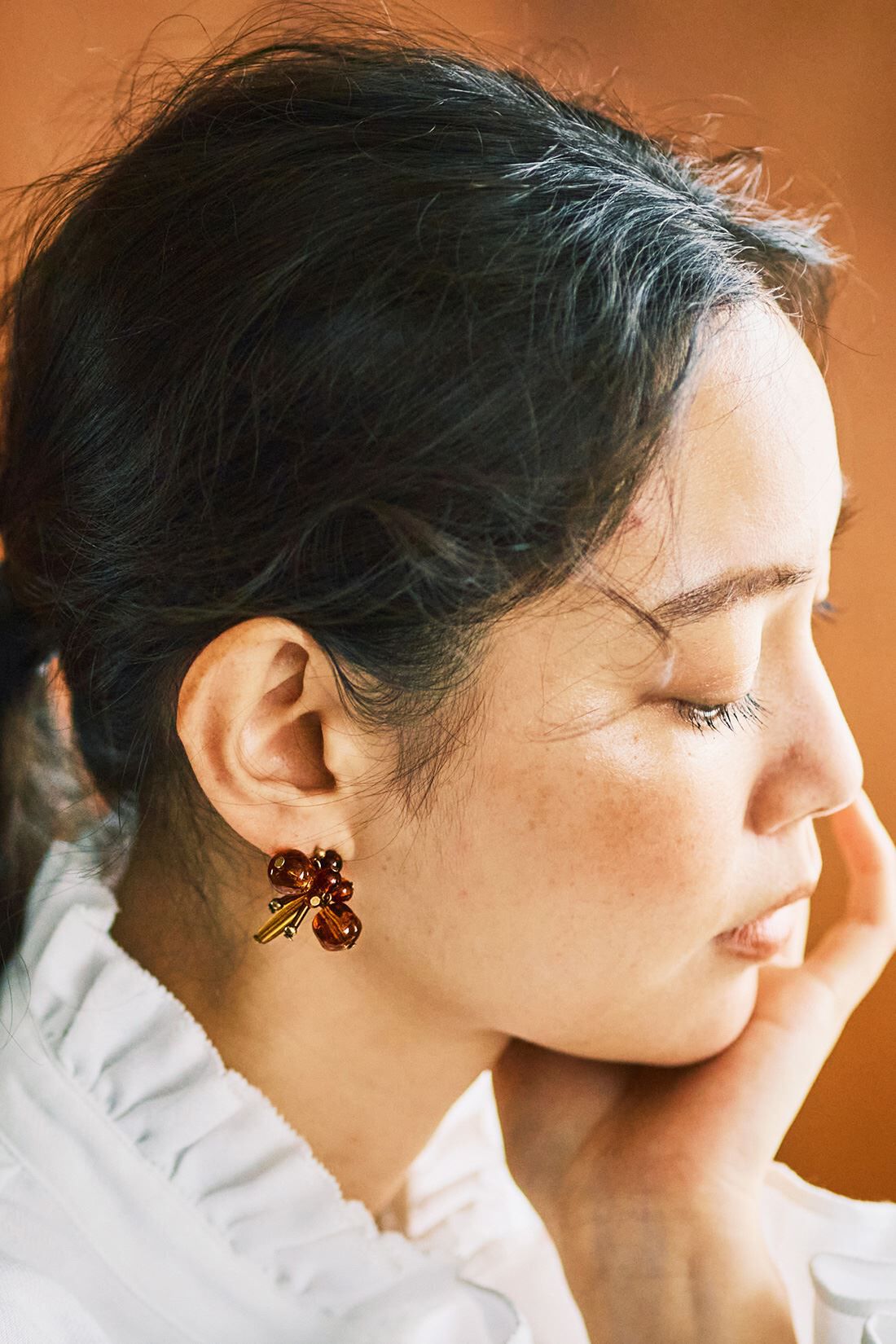 and myera|and myera 6種のビーズを使った耳飾り