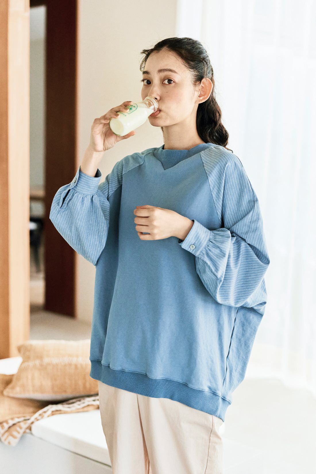 and myera|and myera ベーシックじゃないトレーナー