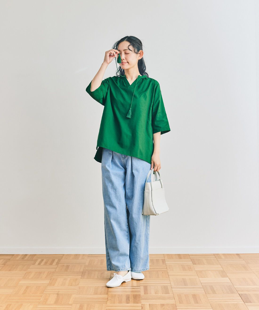and myera|and myera アイスブルージーンズ