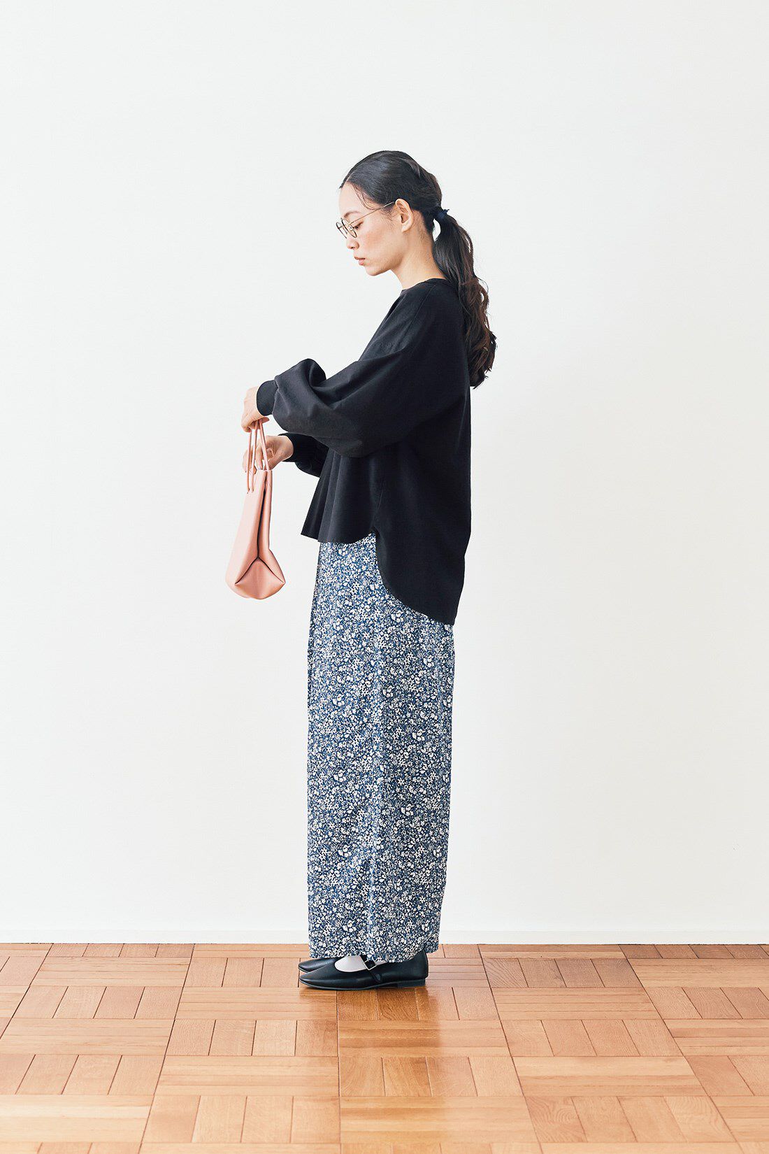 and myera|and myera 布はくの長袖Tトップスの会