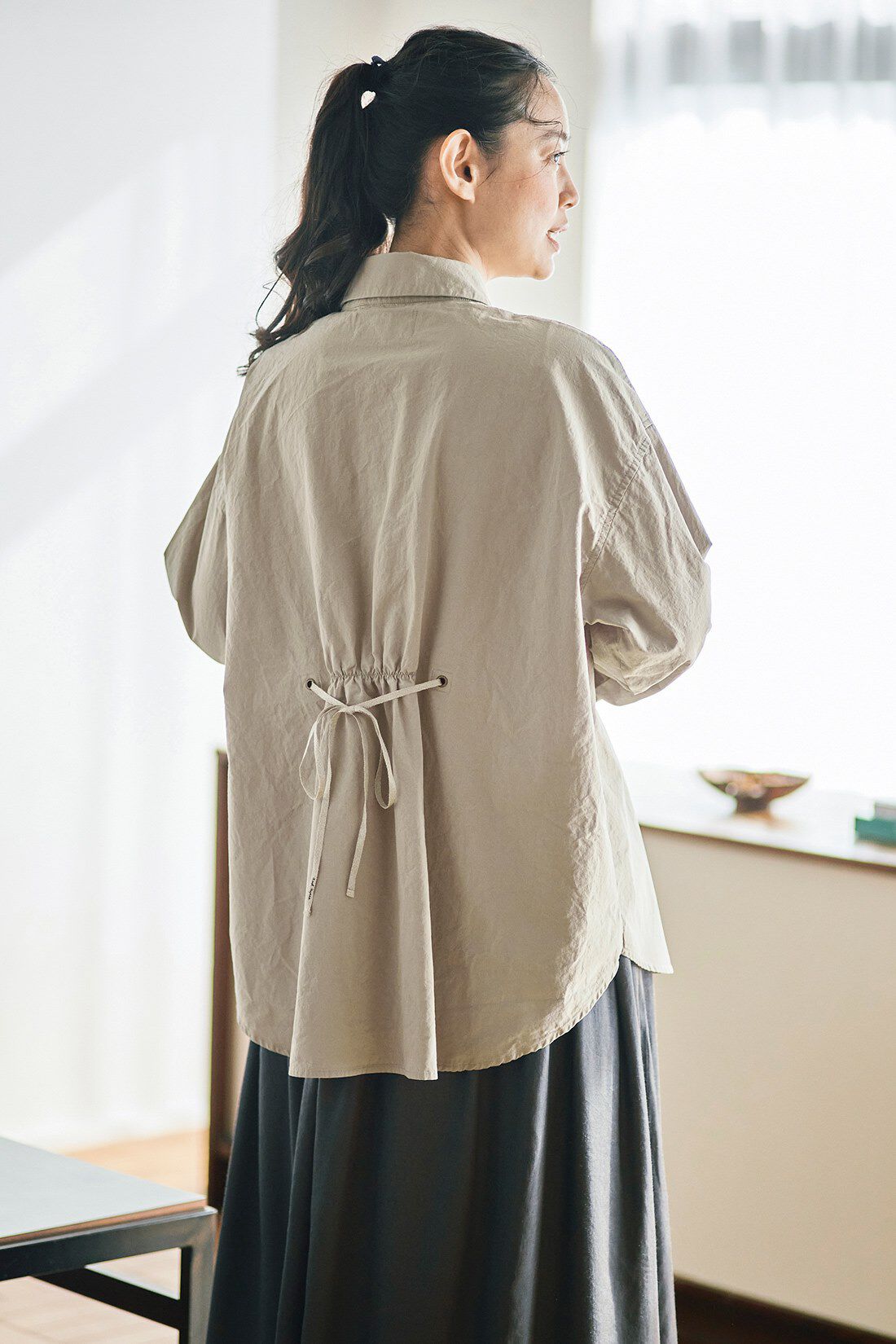 and myera|and myera バックシャンなシャツ