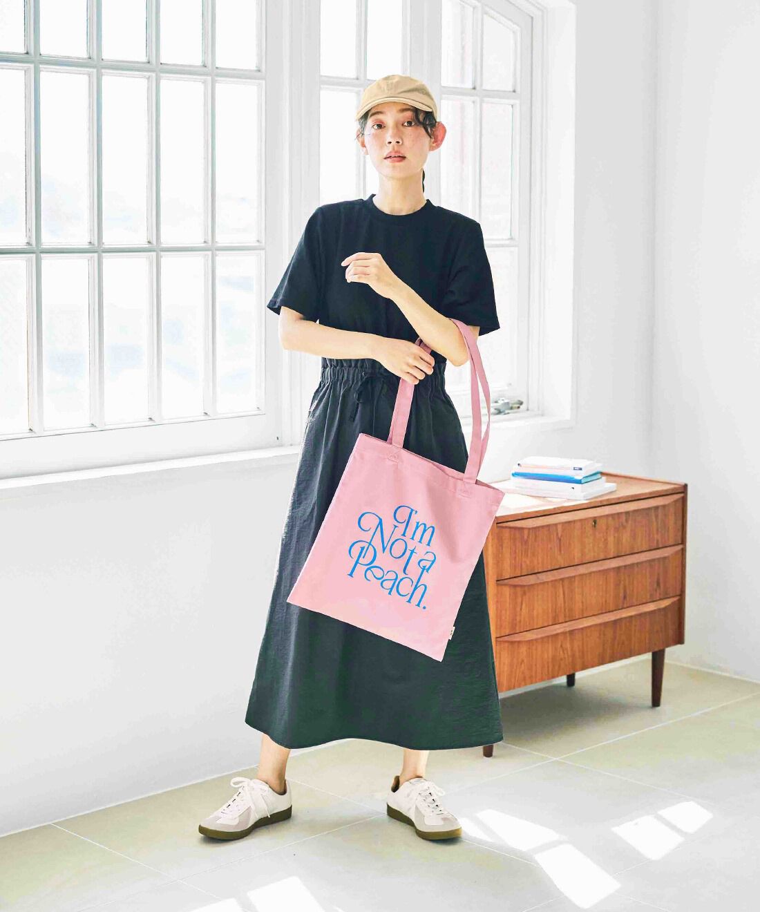 and myera|and myera 桃色のトートバッグ