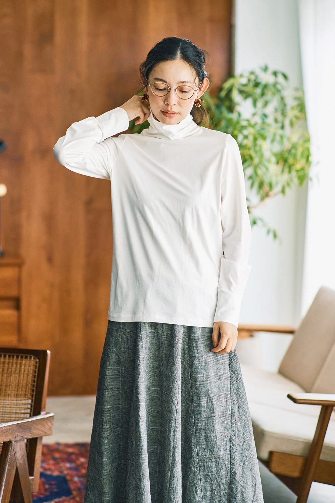 and myera|ａｎｄ　ｍｙｅｒａ肌触りのいいタートルのコーディネート