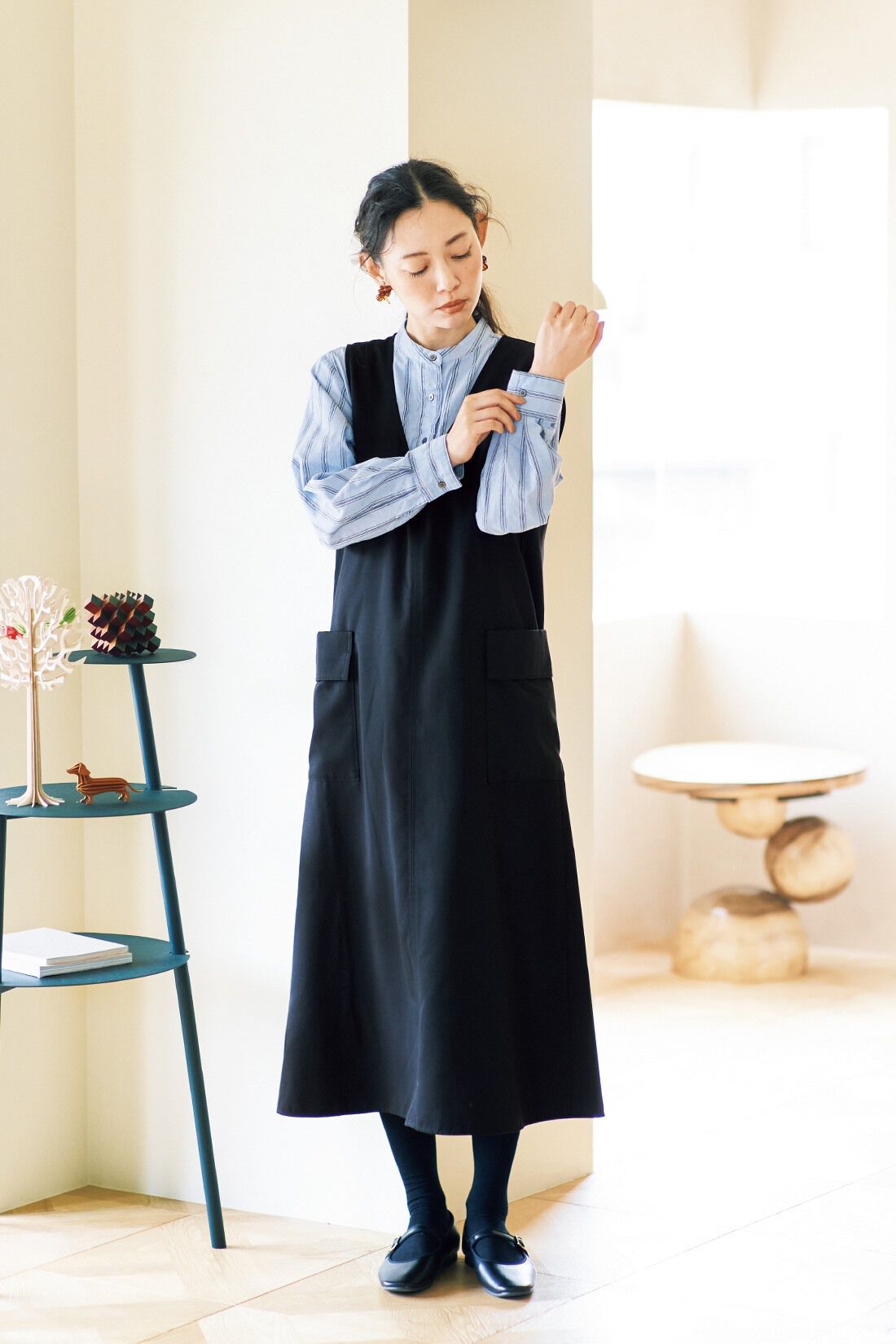 and myera|and myera 大人のエプロンワンピース