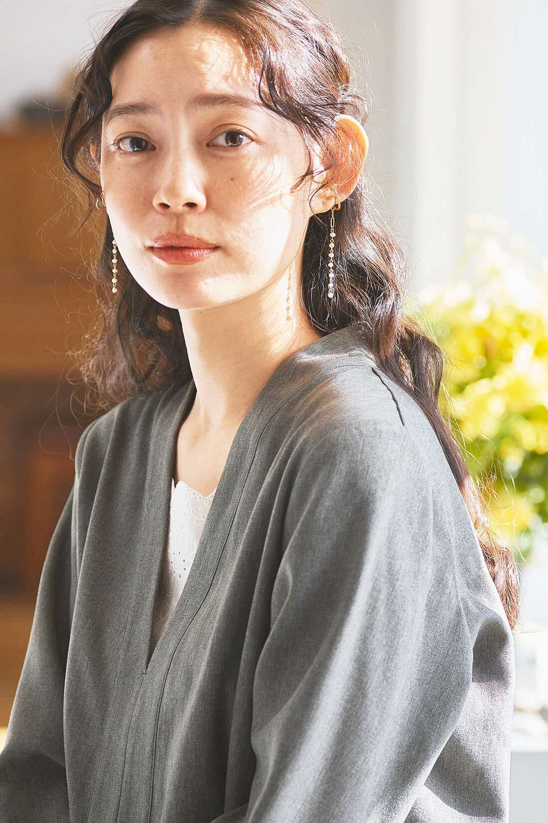 and myera|and myera 刺しゅうをあしらったキャミソール