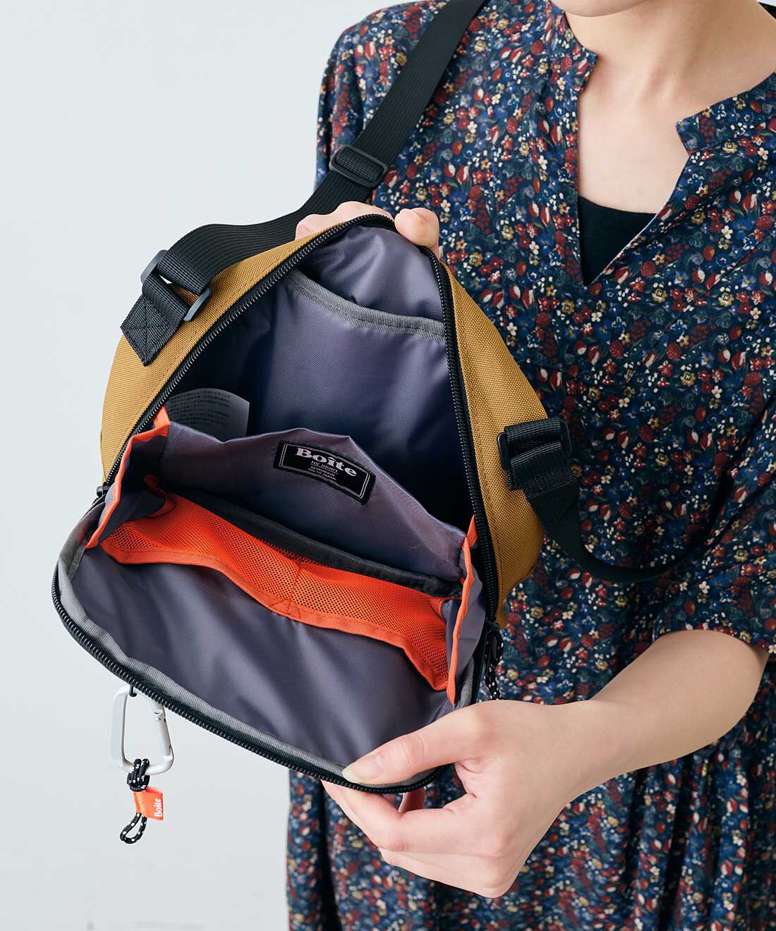 SYRUP. [シロップ．]|【WEB限定】仕切りミニショルダー【シロップ．バスケット】|仕切りのおかげで、小物の迷子も防止◎