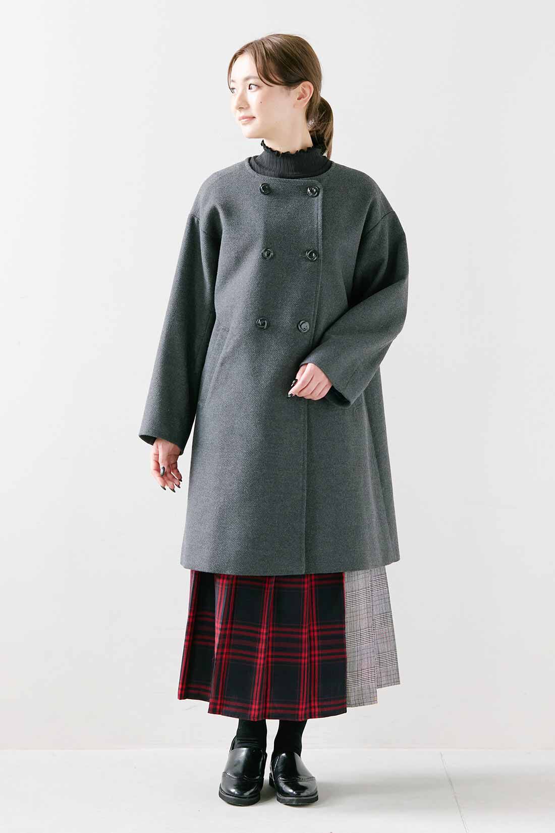 シロップ．|シロップ． ミュージアム鑑賞にぴったり　すぽっと履けて静かに歩けるおめかし気分のシューズ〈ブラック〉