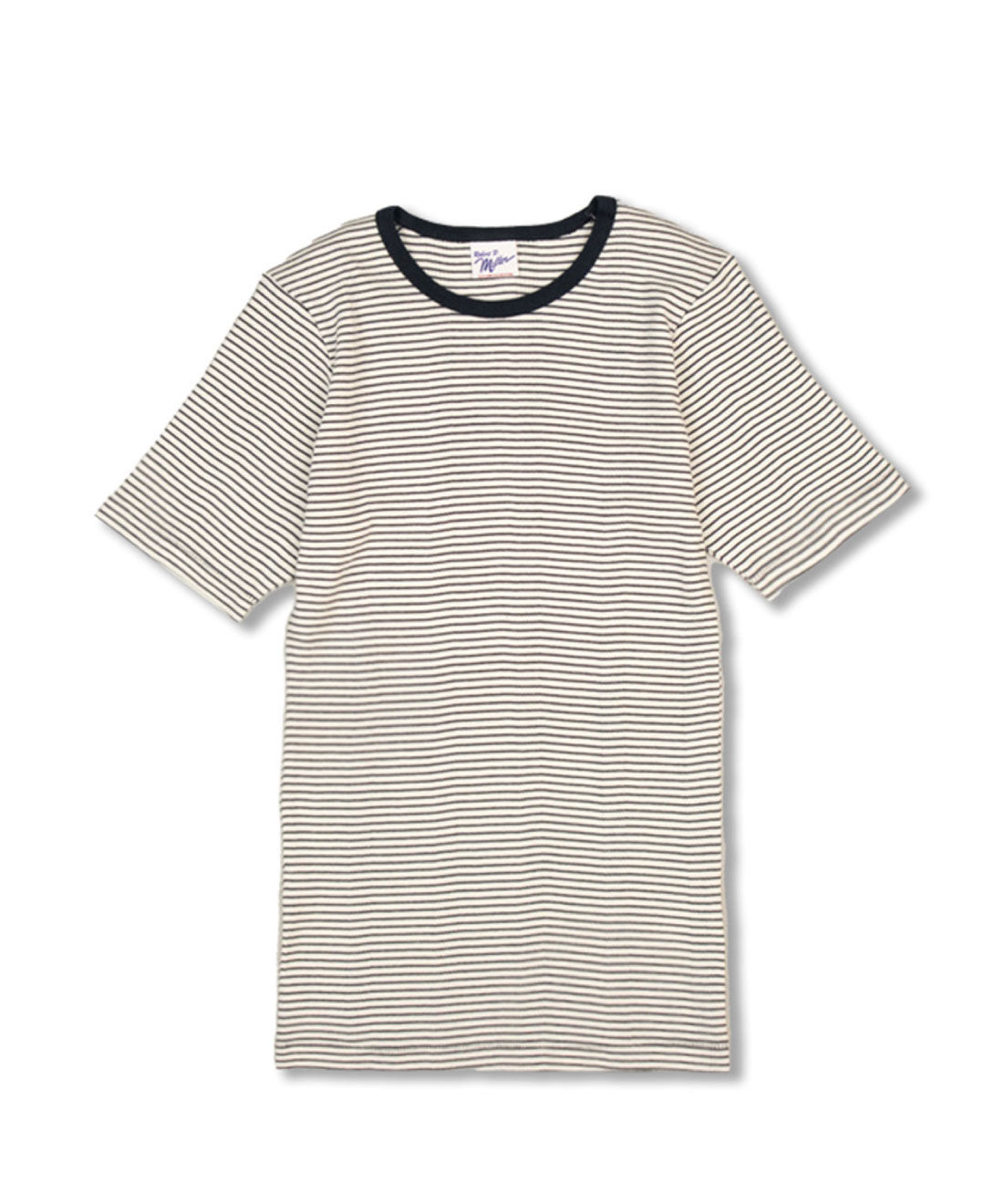 SYRUP. [シロップ．]|【WEB限定】miller リブボーダーＴシャツ〈ネイビー×ホワイト〉【シロップ．バスケット】