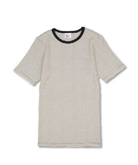 シロップ． | miller リブボーダーＴシャツ〈ネイビー×ホワイト〉