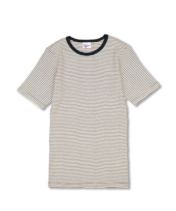 SYRUP. [シロップ．] | miller リブボーダーＴシャツ〈ネイビー×ホワイト〉