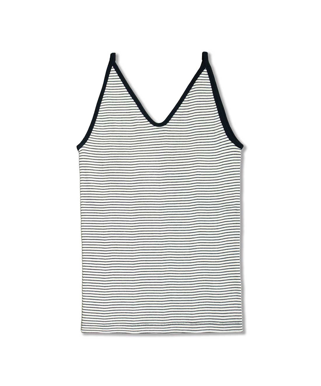 SYRUP. [シロップ．]|【WEB限定】miller リブボーダーカップ付き キャミタンク〈ネイビー×ホワイト〉【シロップ．バスケット】