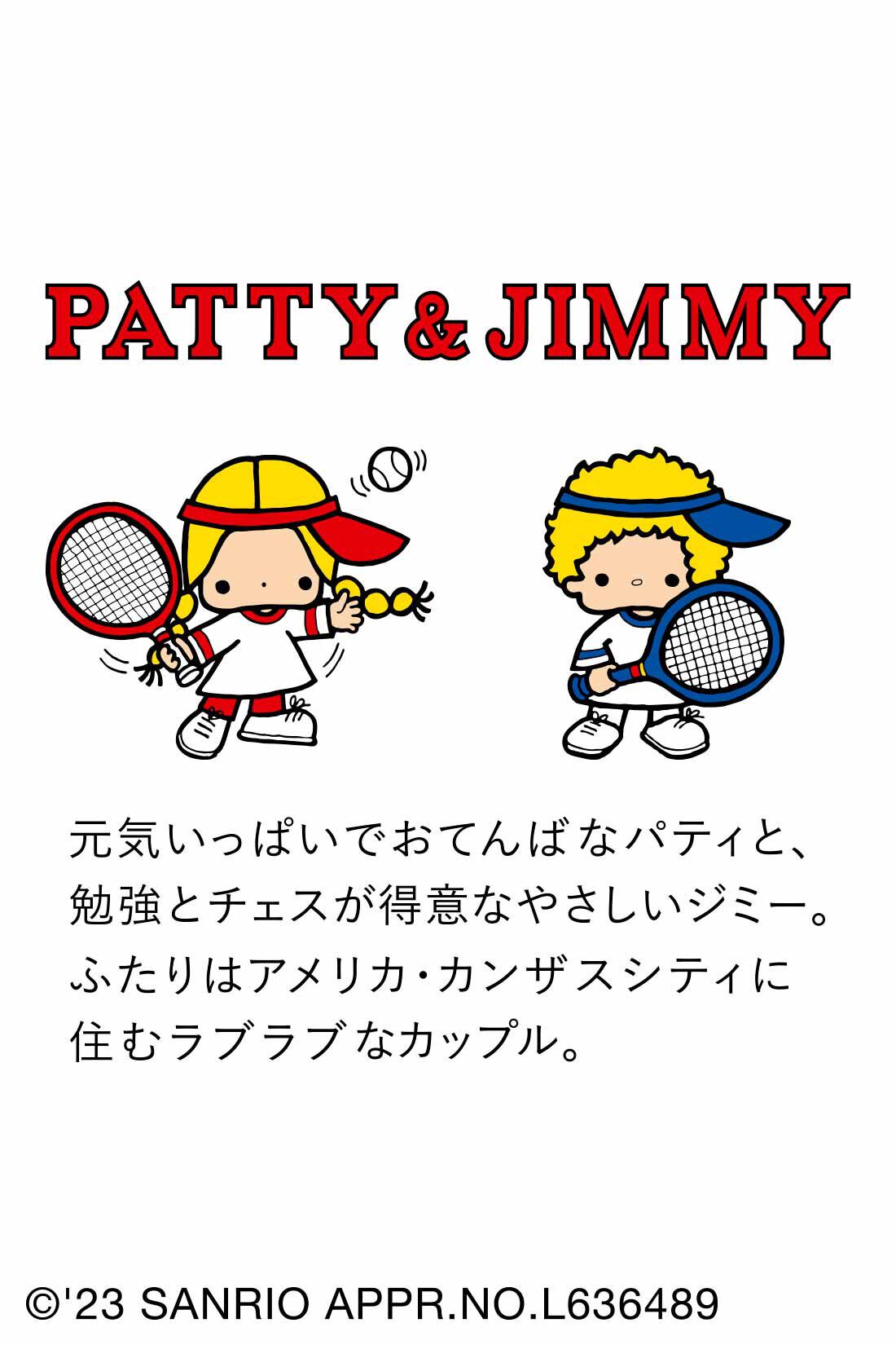シロップ．|サンリオキャラクターコラボ ラケットバッグみたいな ちょっぴりレトロなミニショルダーバッグ〈パティ＆ジミー〉