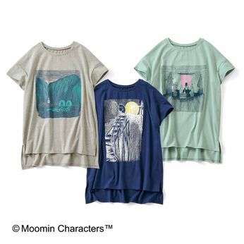 シロップ． | ムーミン 挿し絵 プリントチュニックTシャツの会