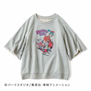 シロップ． | ドラゴンボール ブルマ気分 スウェットトップス〈灰〉