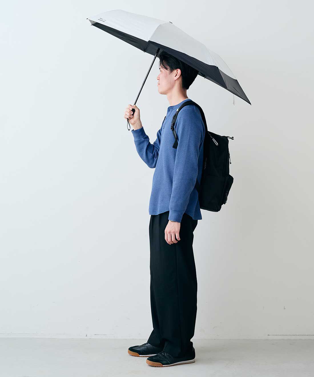 シロップ．|【WEB限定】バックパックガード折りたたみ晴雨兼用傘【シロップ．バスケット】