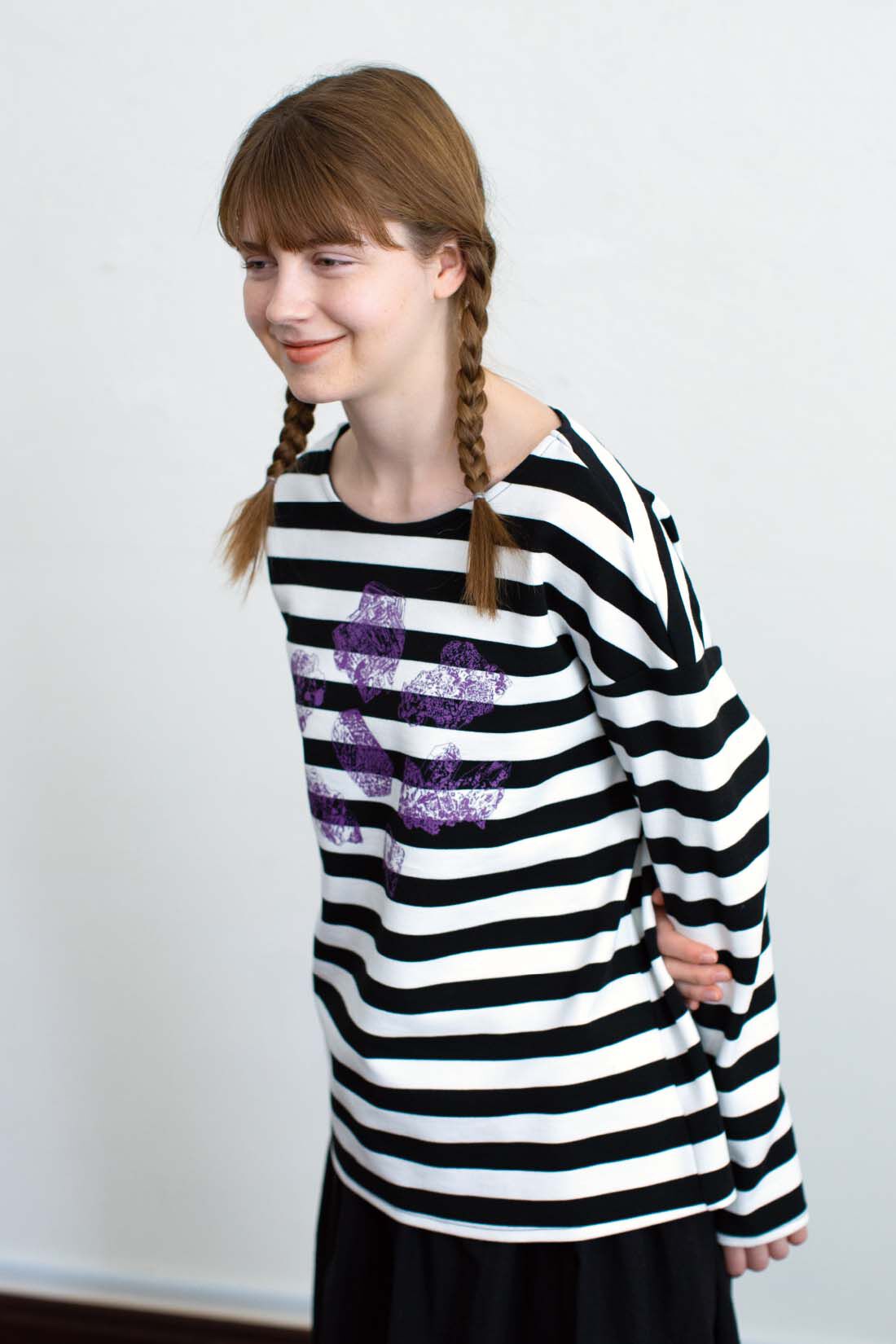 SYRUP. [シロップ．]|きらら舎コラボ！ 太ボーダー鉱物プリントTシャツ