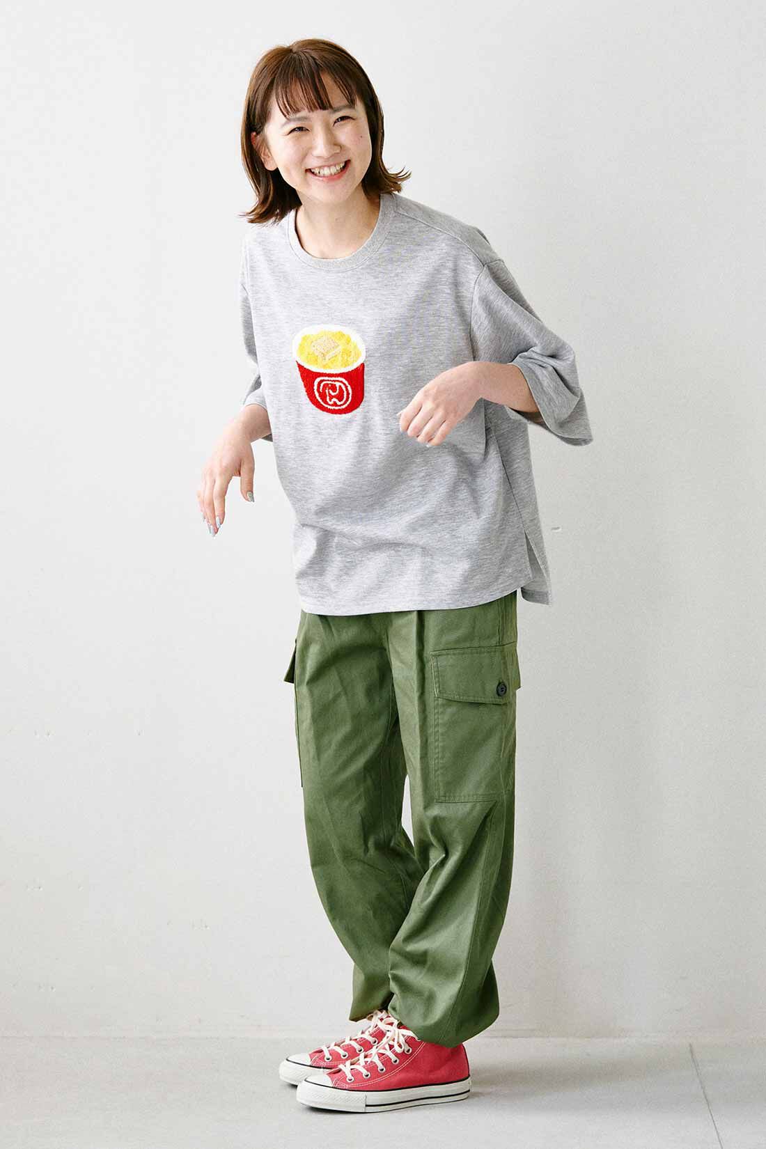 シロップ．|シロップ．　スタンダードなベイカーパンツ|身長162cm/Mサイズ着用
