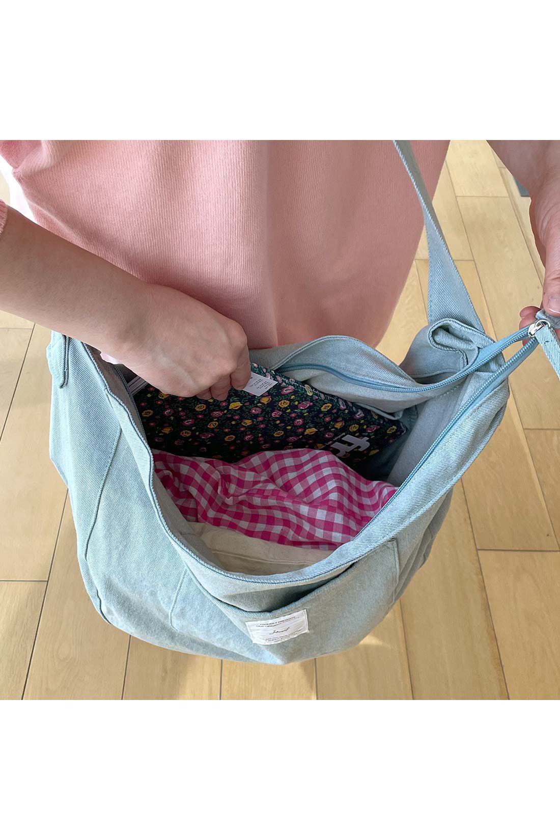 シロップ．|【WEB限定】 ラウンドビッグショルダー【シロップ．バスケット】|マチたっぷりの大容量。A4も入っちゃう！